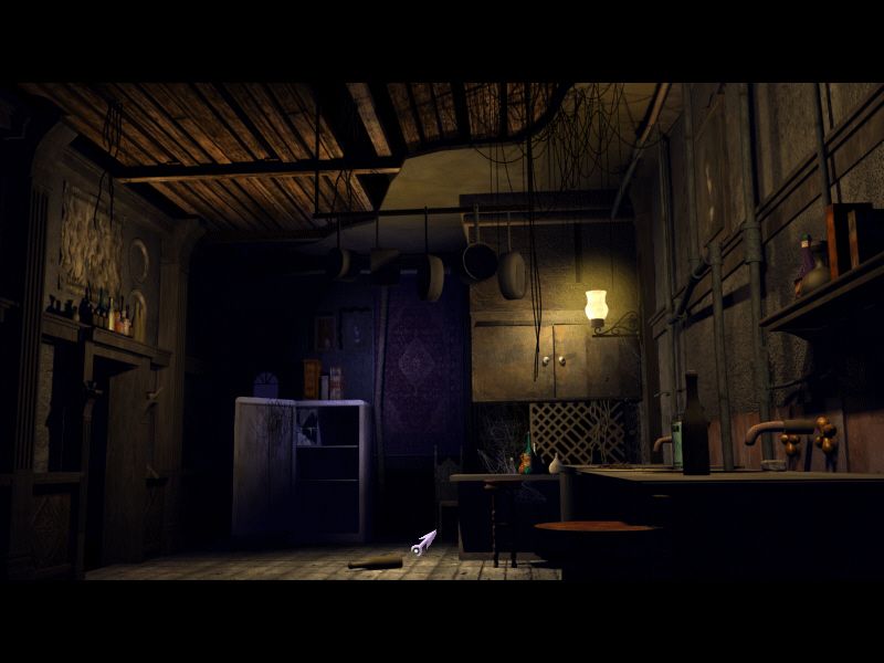 Tomb of Zojir: Last Half of Darkness (Windows) screenshot: No one has used this kitchen in a long time.
