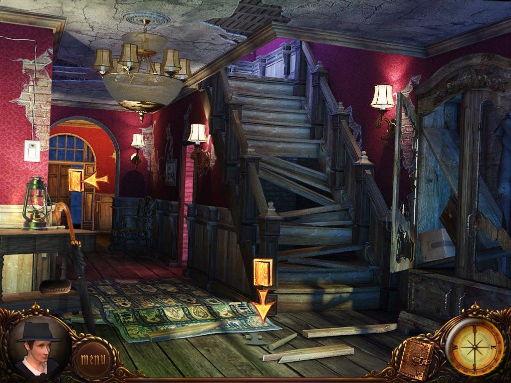 Vampire Saga: Pandora's Box (iPad) screenshot: House Foyer