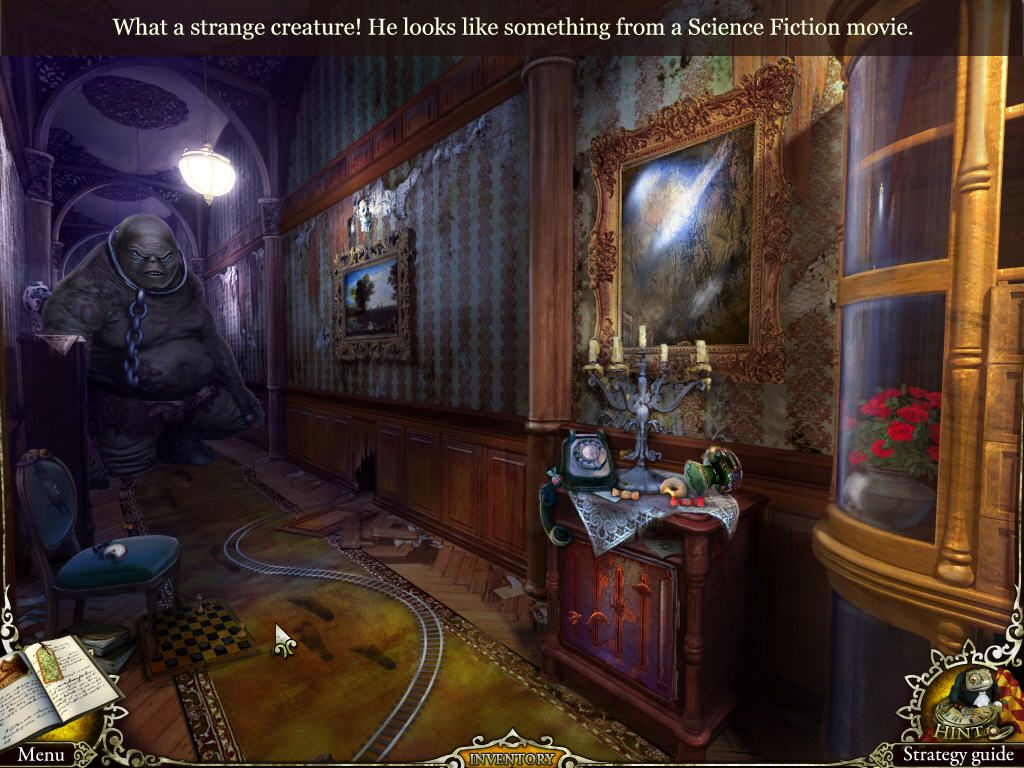 Mystery Trackers: The Void (Windows) screenshot: Hallway creature