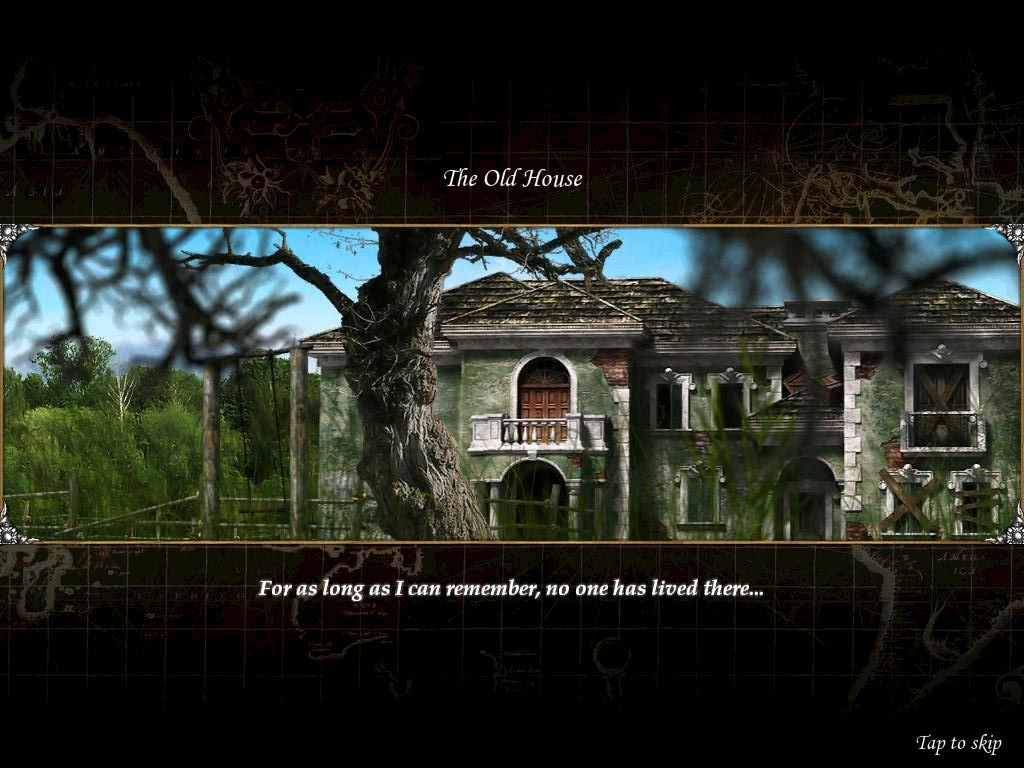 Treasure Seekers: Visions of Gold (iPad) screenshot: Cutscene The Old House