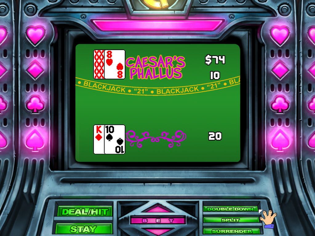 Leisure Suit Larry: Reloaded (Windows) screenshot: Playing blackjack