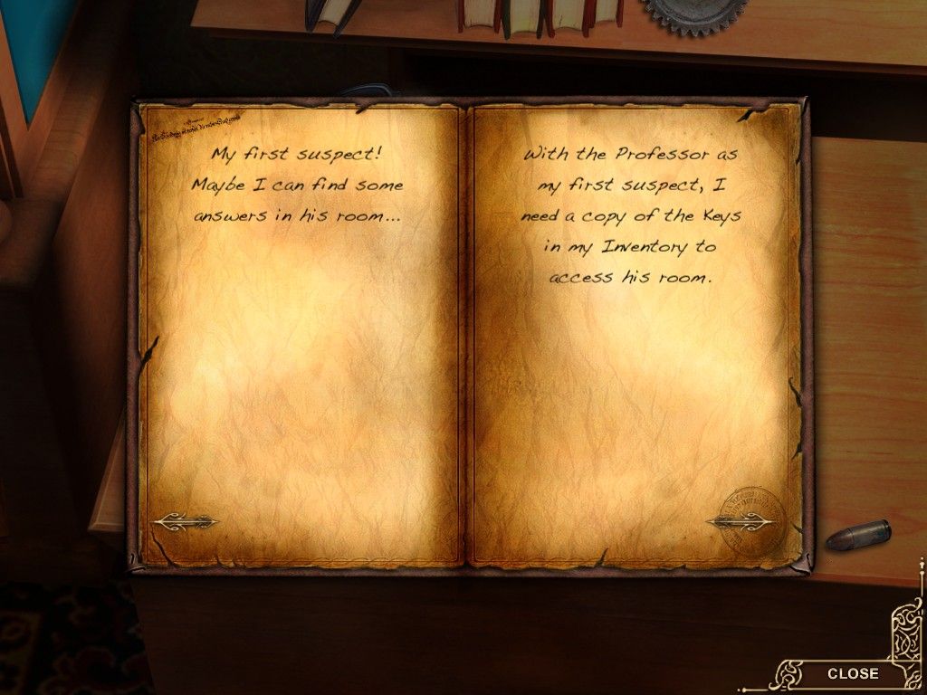 Haunted Hotel II: Believe the Lies (iPad) screenshot: Journal