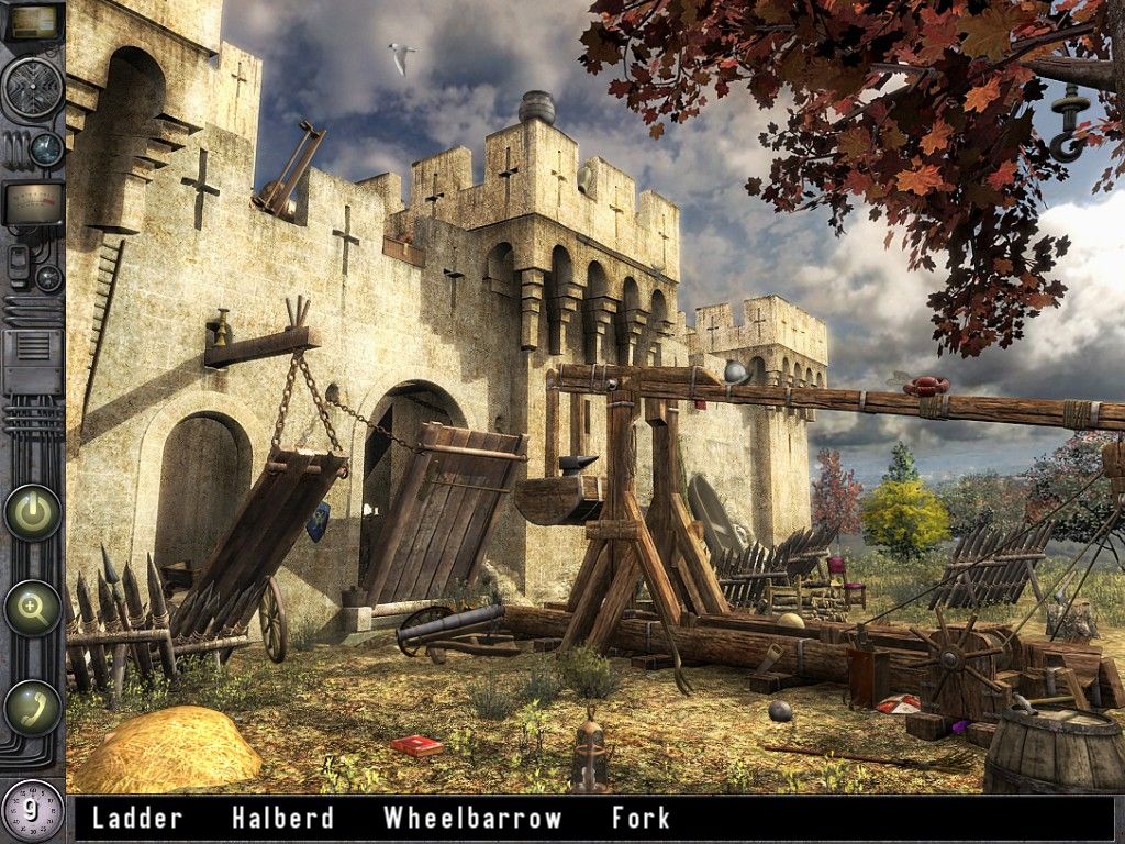 The Time Machine: Trapped in Time (iPad) screenshot: Middle ages castle - objects