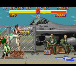 Street Fighter II (SNES) screenshot: Make the enemy to suffer using an audacious Hurricane Kick, it's a big deal!