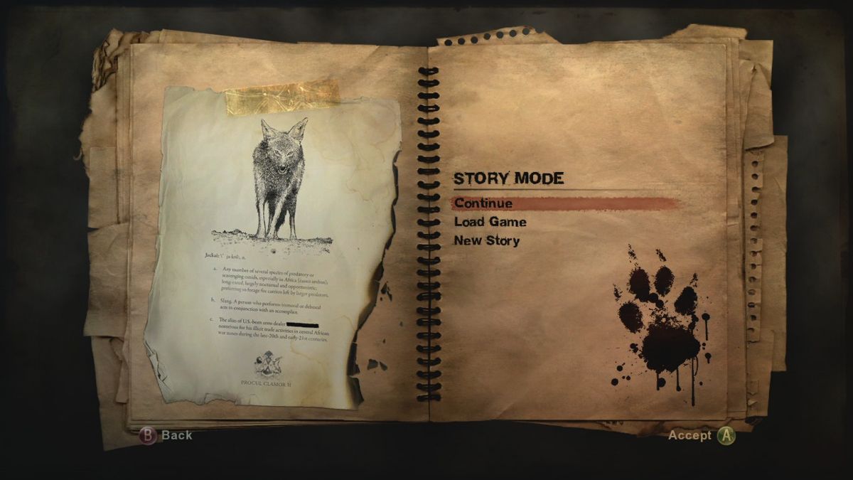 Far Cry 2 (Xbox 360) screenshot: Story mode revolves around hunt for the infamous Jackal.