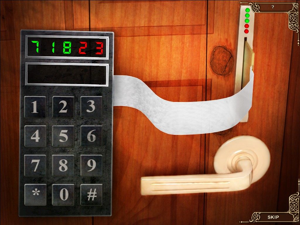 Haunted Hotel II: Believe the Lies (iPad) screenshot: Lock breaker device - finding code