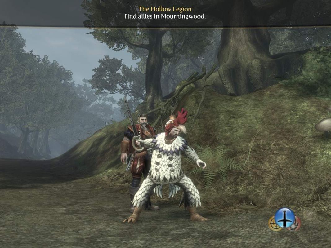 Fable III (Windows) screenshot: Don't make the chicken angry!