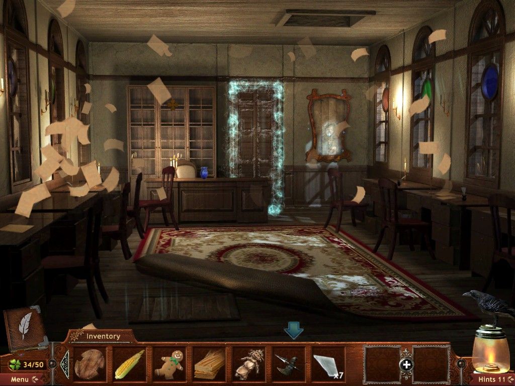 Midnight Mysteries: Salem Witch Trials (iPad) screenshot: Customs house poltergeist