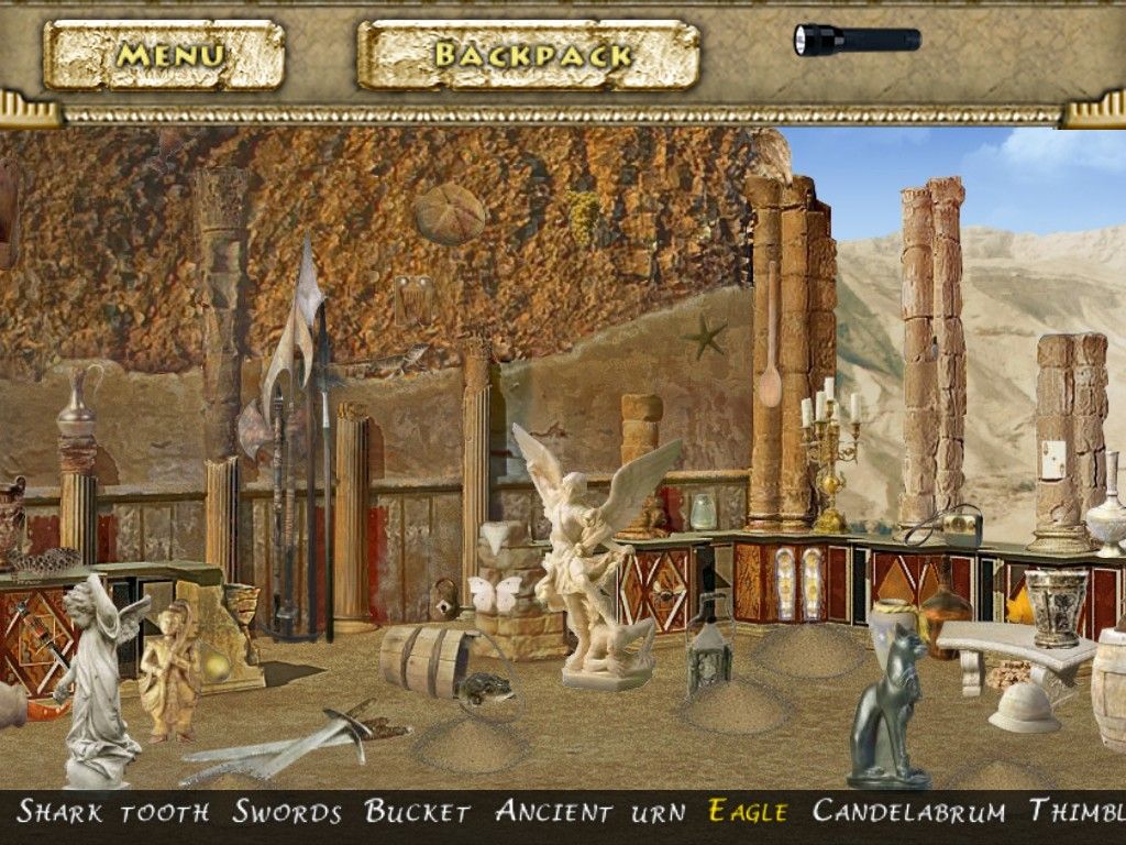 Herod's Lost Tomb (iPad) screenshot: Masada - objects