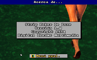 Strip Poker de Luxe (DOS) screenshot: The developers