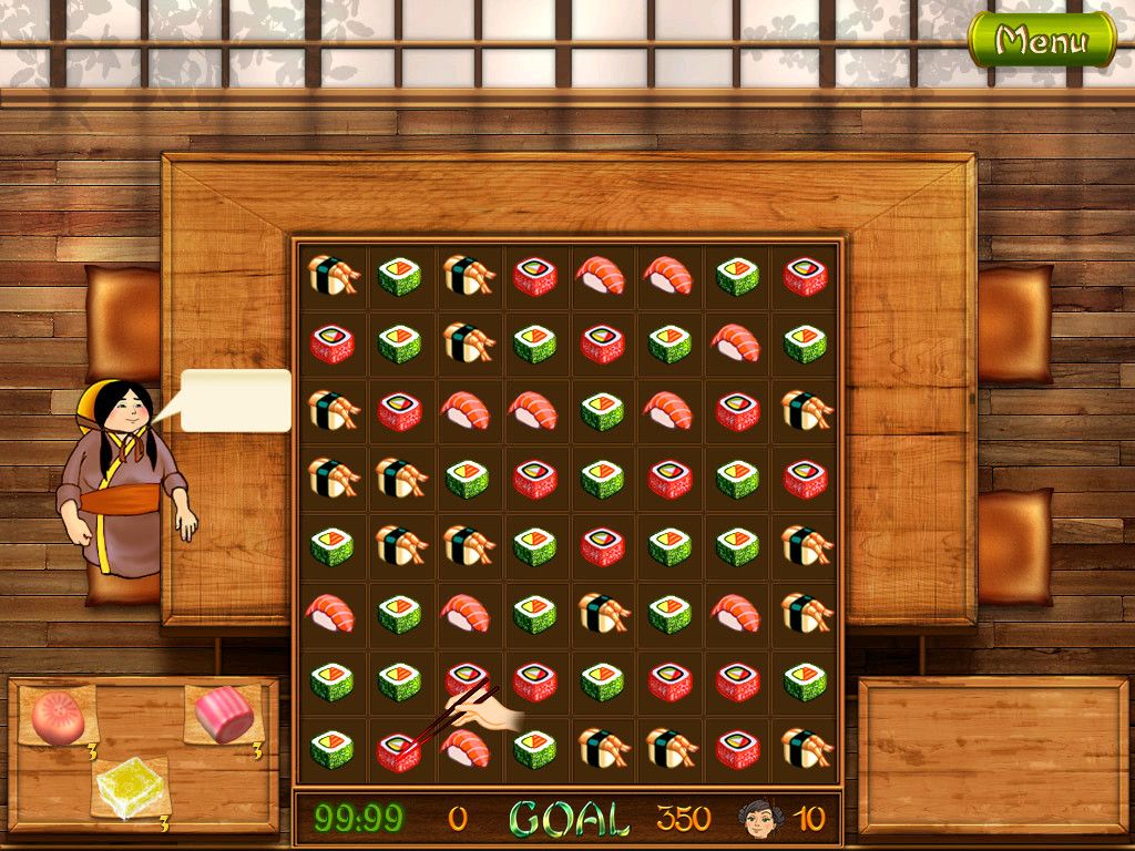 Asami's Sushi Shop (Windows) screenshot: I now have candies to give away.