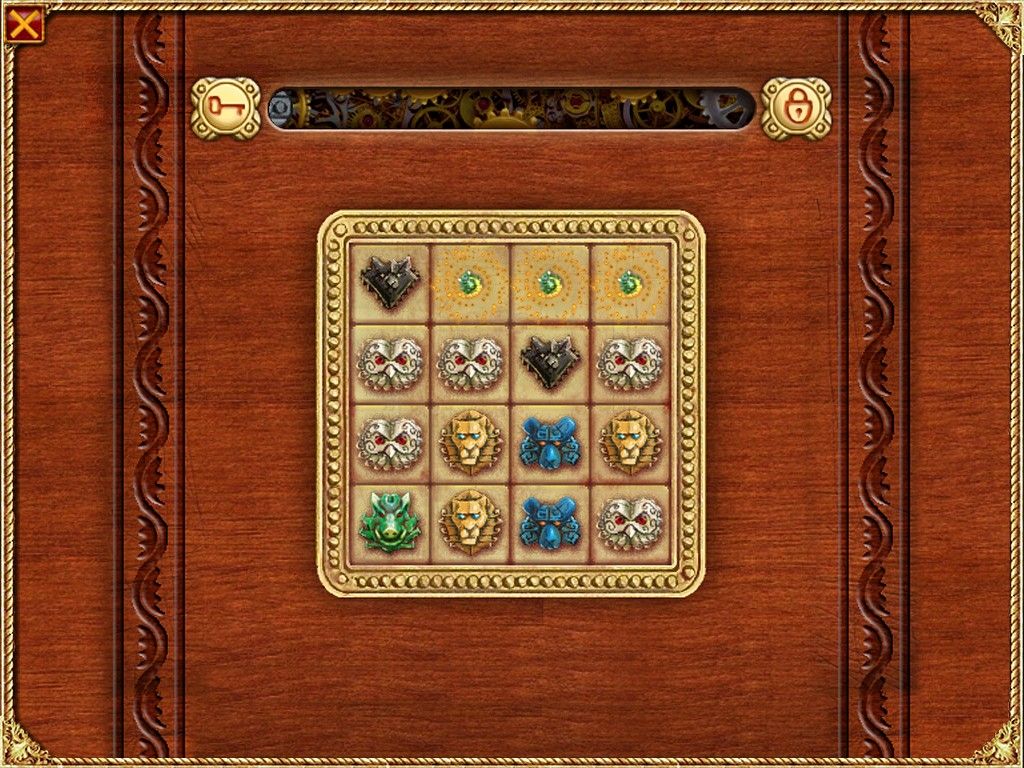 The Unicorn Castle (iPad) screenshot: Mini match 3 puzzle