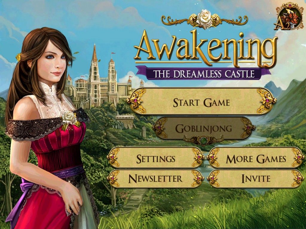 Awakening: The Dreamless Castle (iPad) screenshot: Main menu