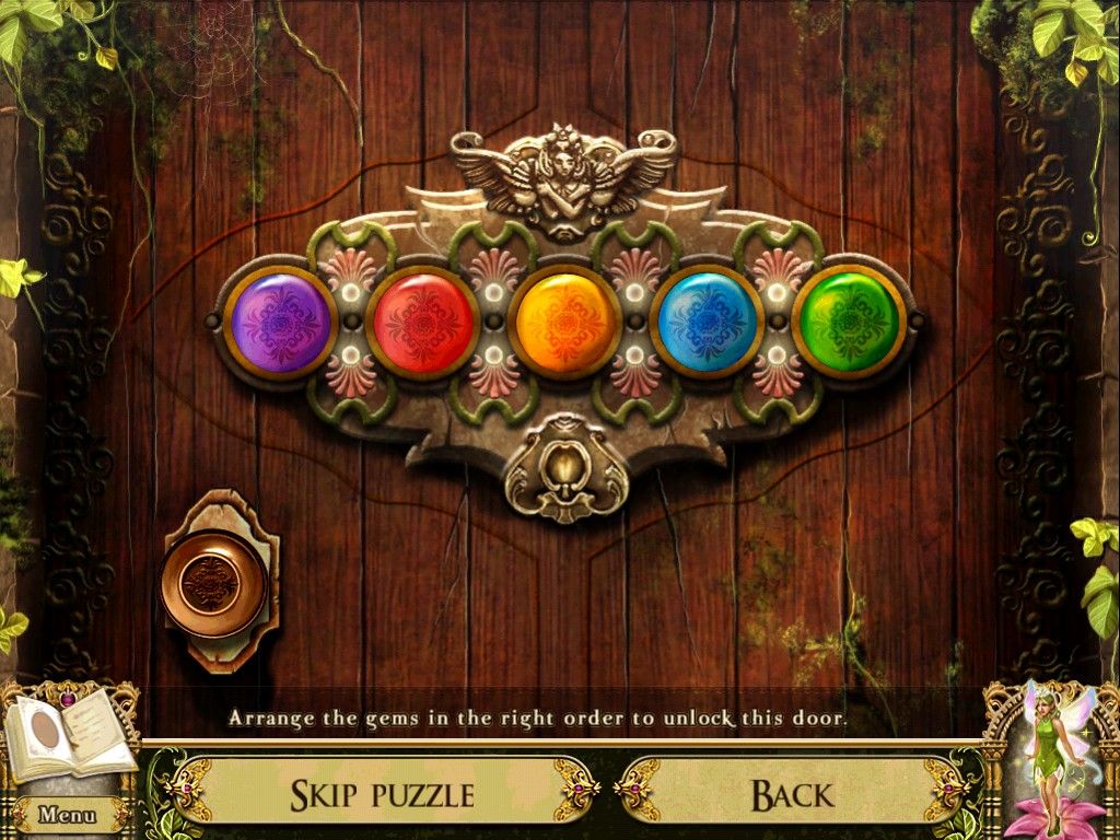 Awakening: The Dreamless Castle (iPad) screenshot: Color lock door puzzle