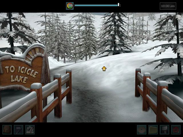 Nancy Drew: The White Wolf of Icicle Creek (Windows) screenshot: Icicle Creek.