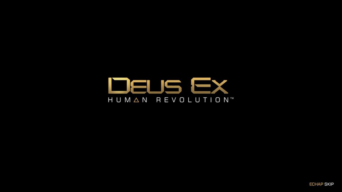 Deus Ex: Human Revolution (Windows) screenshot: Title screen