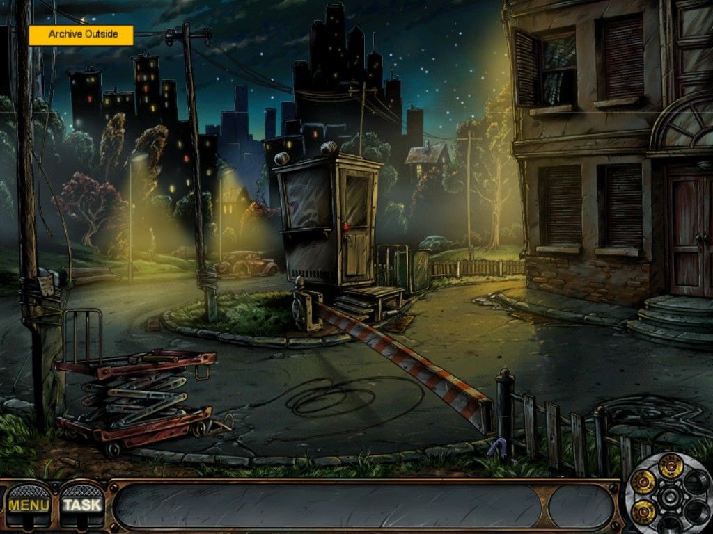 Nick Chase and the Deadly Diamond (iPad) screenshot: Archive Outside