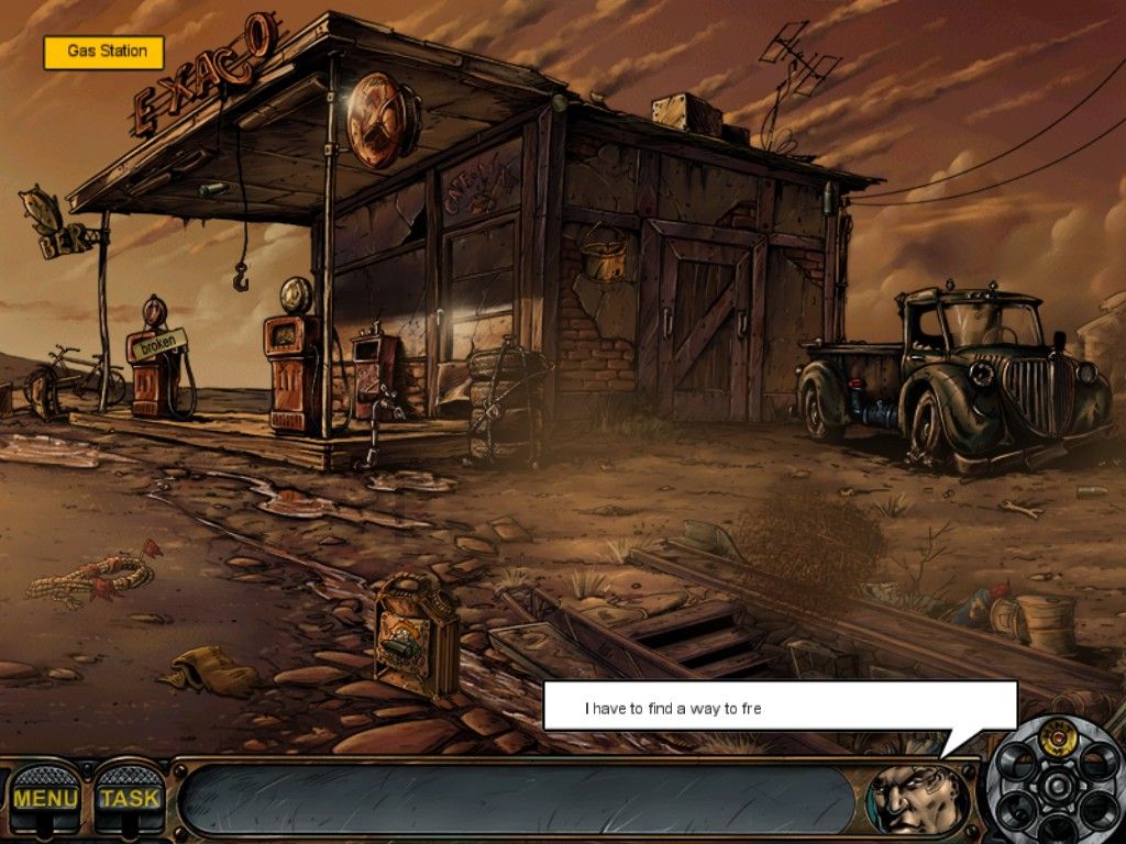 Nick Chase and the Deadly Diamond (iPad) screenshot: Gas Station