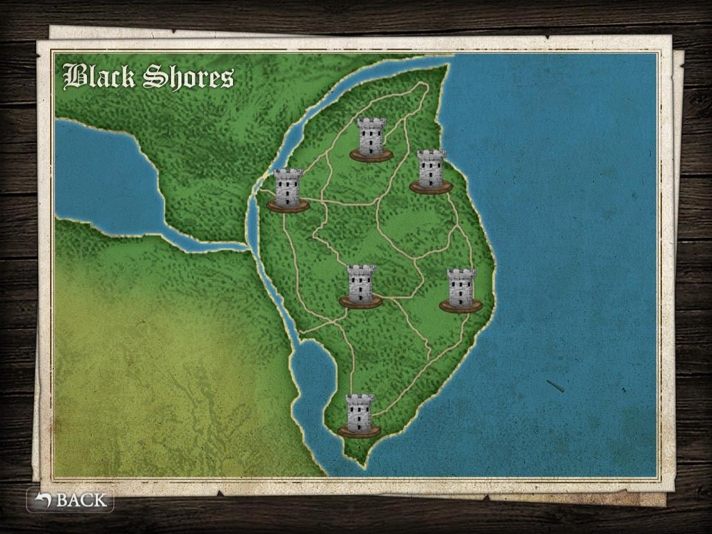 Crush the Castle (iPad) screenshot: Arcturia Black Shores