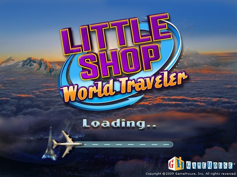 Little Shop: World Traveler (Macintosh) screenshot: Title / loading