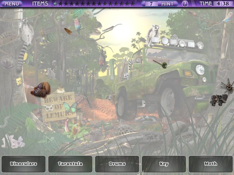 Little Shop: World Traveler (Macintosh) screenshot: Madagascar - camera flash hint