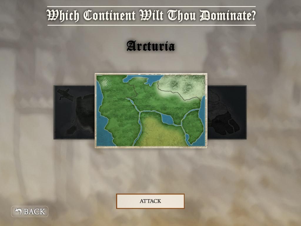 Crush the Castle (iPad) screenshot: Continent Arcturia