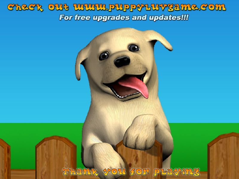 Puppy Luv: A New Breed (Windows) screenshot: The final exit screen