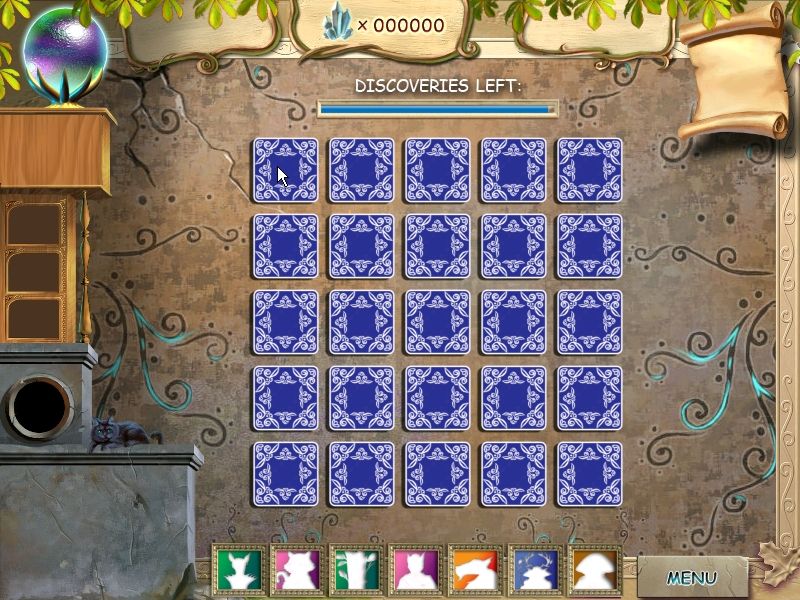 Magic Shop (Windows) screenshot: The concentration bonus game screen
