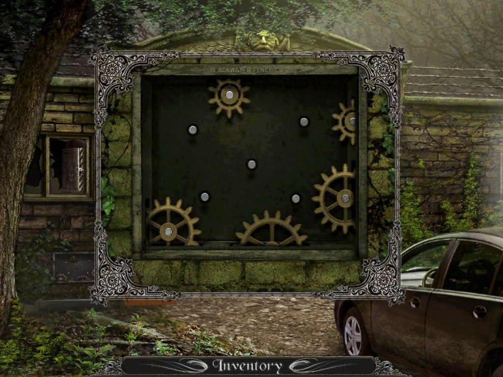 Nightmare Adventures: The Witch's Prison (iPad) screenshot: The Front Gate - gear puzzle