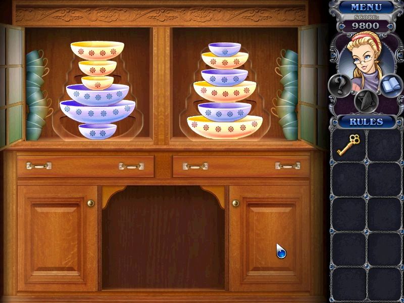 3 Days: Zoo Mystery (Macintosh) screenshot: Plates stacking puzzle