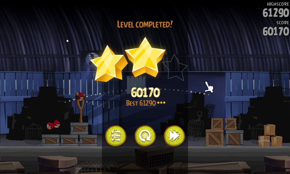Angry Birds: Rio (Windows) screenshot: The final score and rank