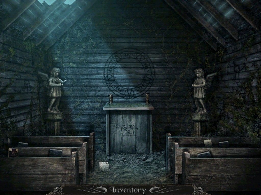 Nightmare Adventures: The Witch's Prison (iPad) screenshot: Inside the Chapel