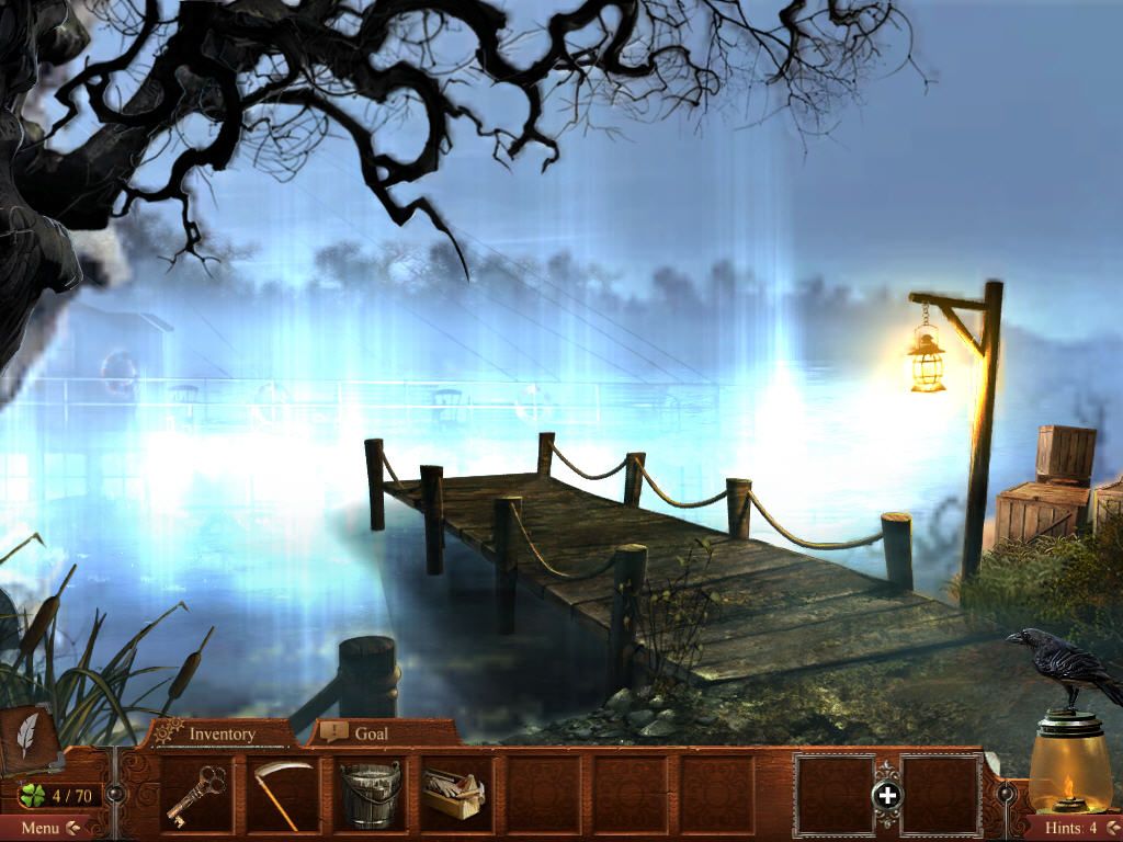Midnight Mysteries: Devil on the Mississippi (Windows) screenshot: The ghost riverboat begins to appear
