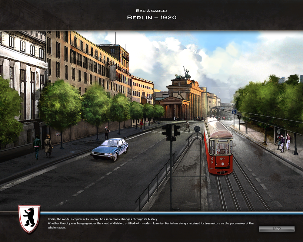 Cities in Motion (Windows) screenshot: Loading screen of Berlin city.