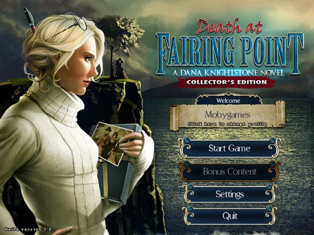 Death at Fairing Point: A Dana Knightstone Novel (Collector's Edition) (Macintosh) screenshot: Main menu