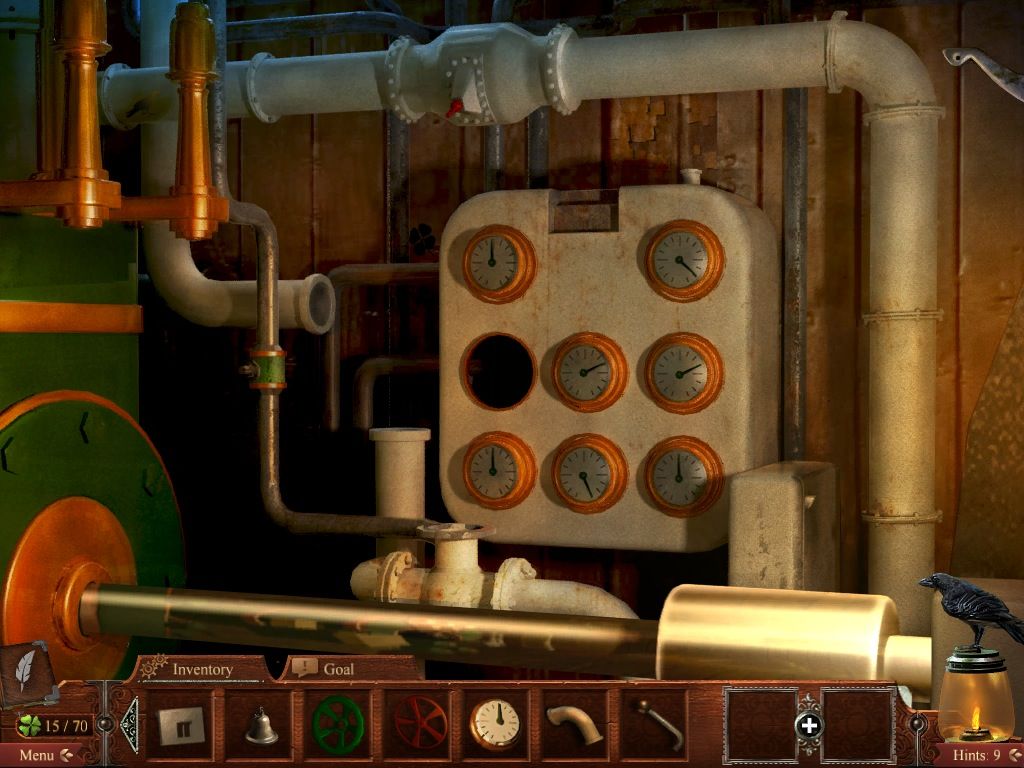 Midnight Mysteries: Devil on the Mississippi (Macintosh) screenshot: Engine room repairs