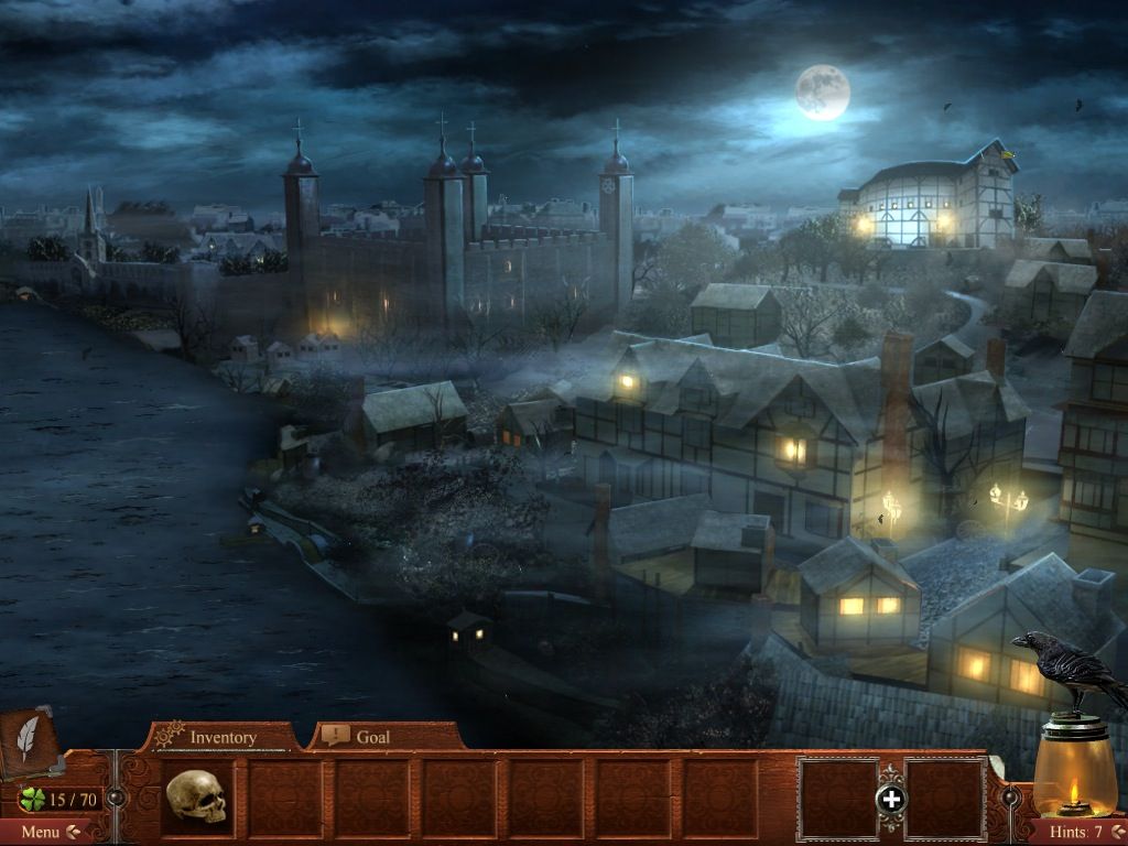 Midnight Mysteries: Devil on the Mississippi (Macintosh) screenshot: Further back in time to London 1600's
