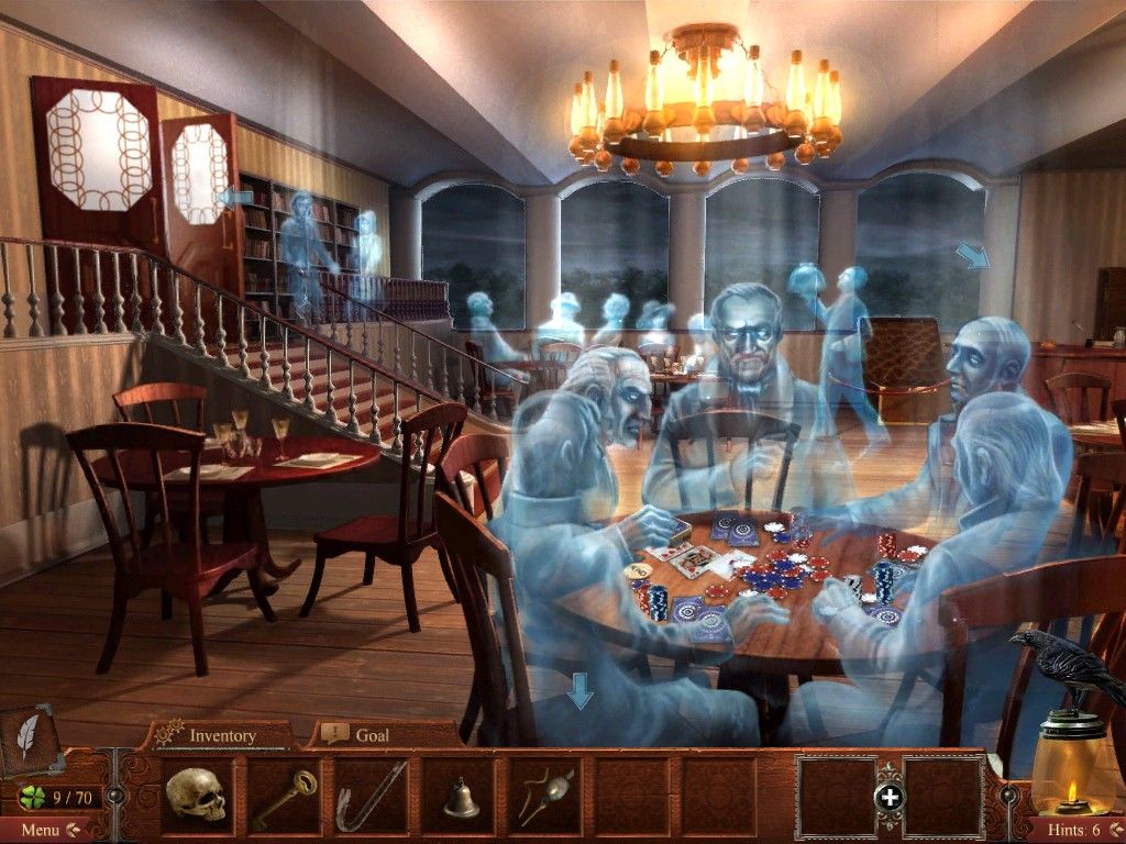 Midnight Mysteries: Devil on the Mississippi (iPad) screenshot: The riverboat has many ghosts