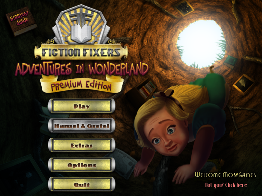 Fiction Fixers: Adventures in Wonderland (Premium Edition) (Windows) screenshot: Main menu