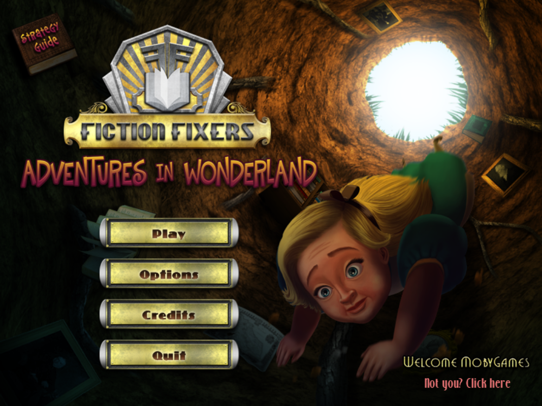 Fiction Fixers: Adventures in Wonderland (Windows) screenshot: Main menu