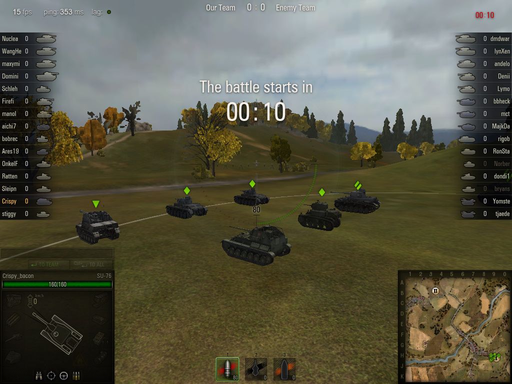 World of tanks пинг