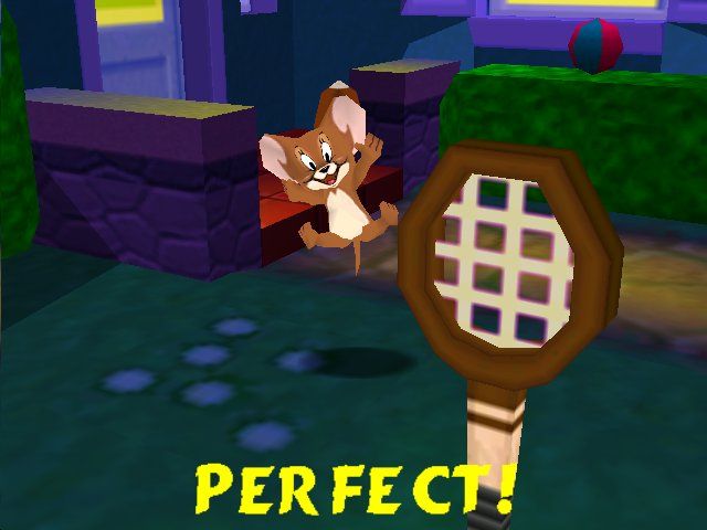 Tom and Jerry in Fists of Furry (Windows) screenshot: If you manage to defeat you opponent with the health bar still full, this letter will appear