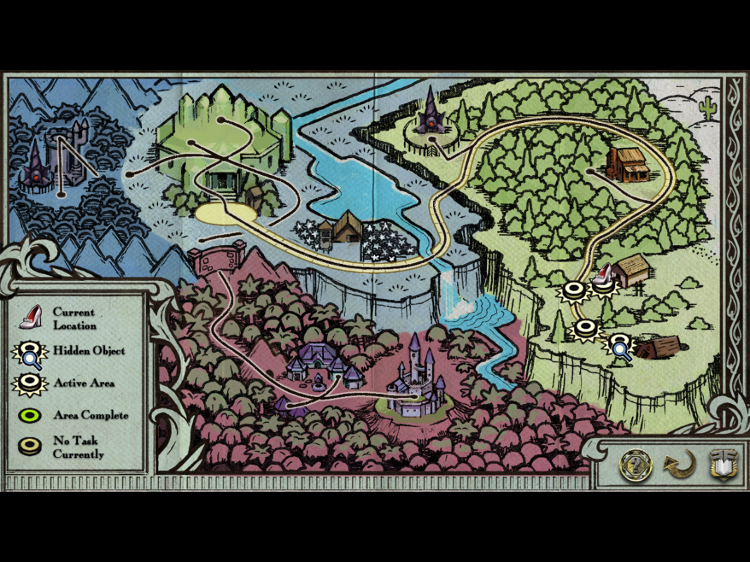 Fiction Fixers: The Curse of Oz (Windows) screenshot: The map