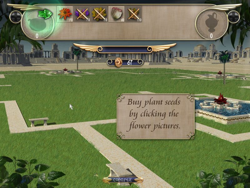 Babylonia (Windows) screenshot: Ready to buy seeds to put flowers in the garden.