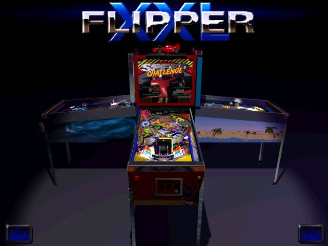 3D Flipper XXL (Windows) screenshot: Last one, Speed Challenge. Let's choose it