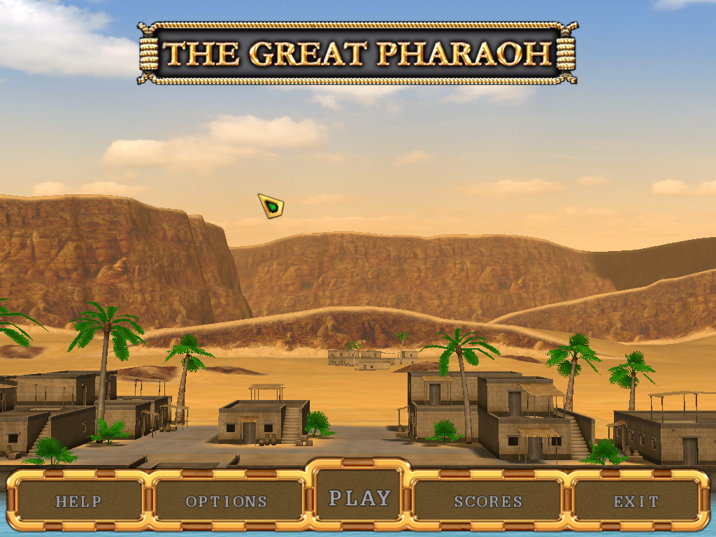 The Great Pharaoh (Windows) screenshot: Main menu