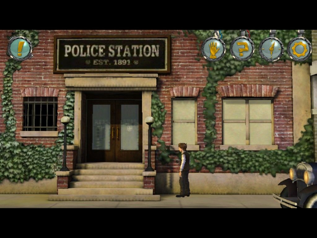 Back to the Future: The Game - Episode 1: It's About Time (iPad) screenshot: Police Station 1931