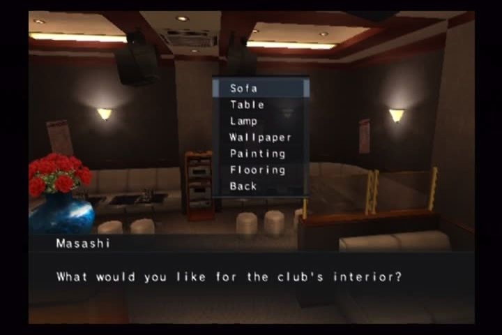 Yakuza 2 (PlayStation 2) screenshot: Kazuma can end up managing a hostess club of his own.