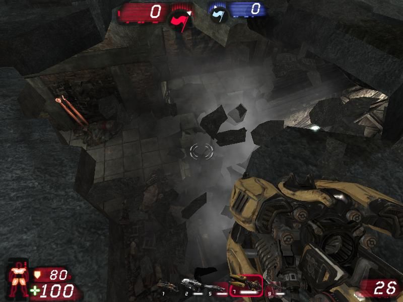 PhysX Extreme Unreal Tournament 3 Mod-Pack (Windows) screenshot: Couple of quick shots and new hole