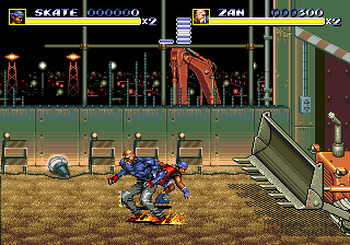 Streets of Rage 3 (Genesis) screenshot: Skate and Zan are ready